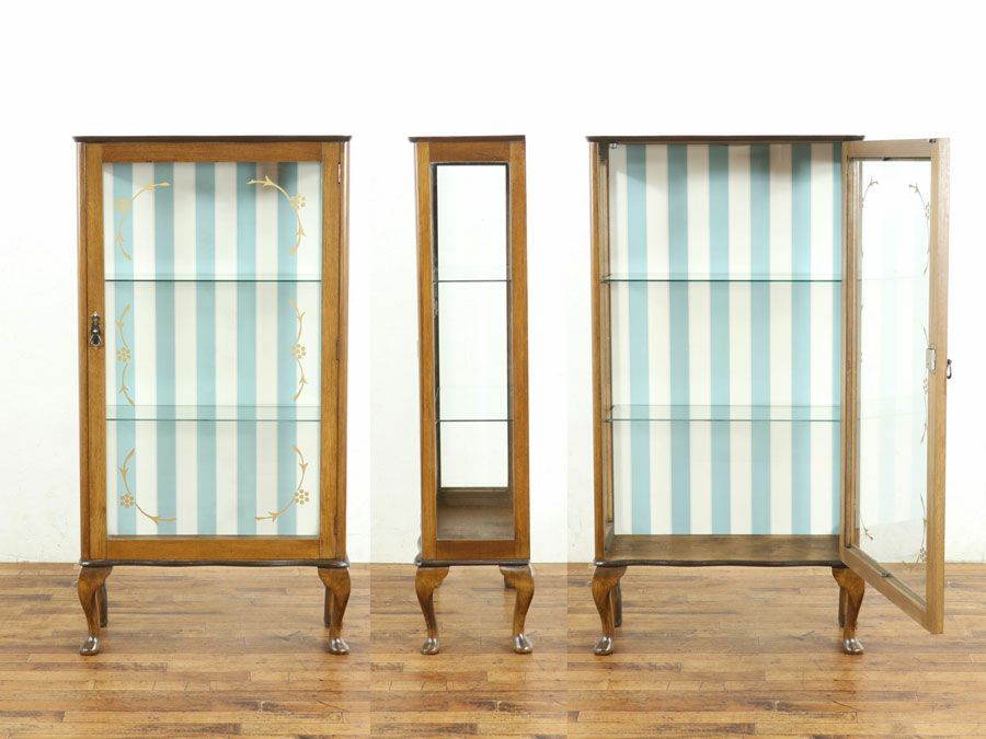 アンティーク家具張替済ショーケース 59420