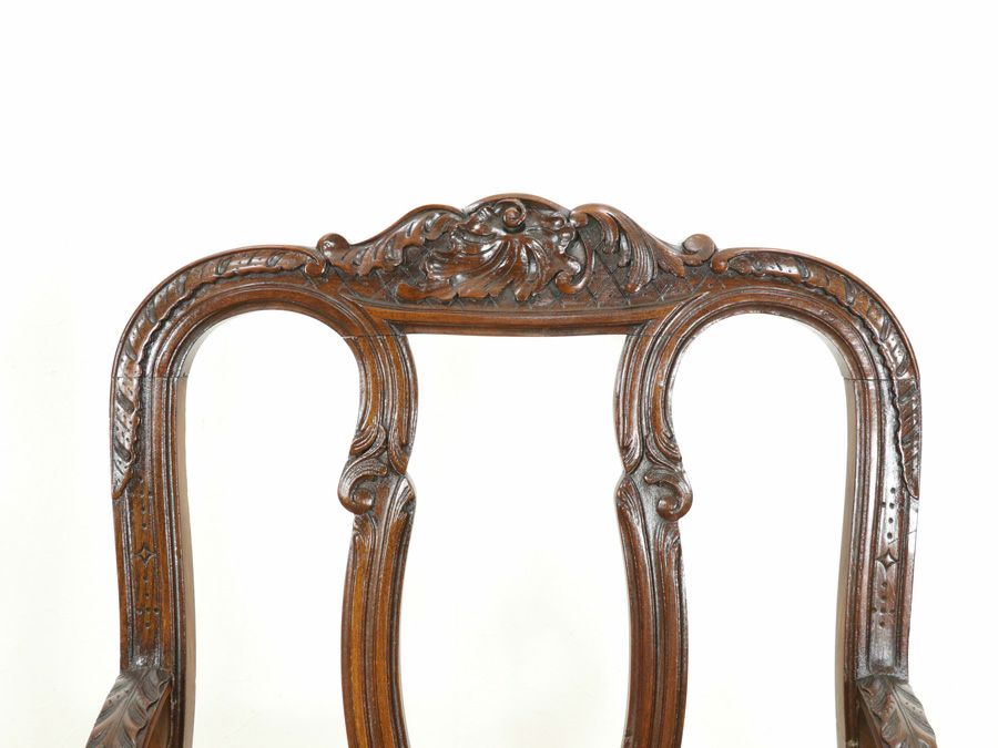 アンティーク家具張替済アームチェア 65014