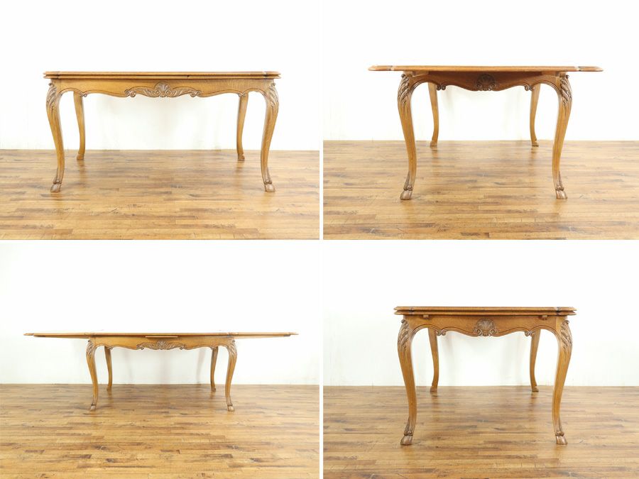 アンティークテーブルチェア6セット 65120b