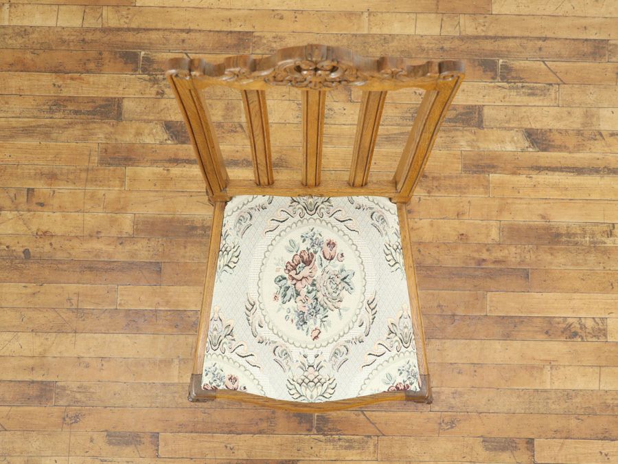 アンティークテーブルチェア6セット 65120b