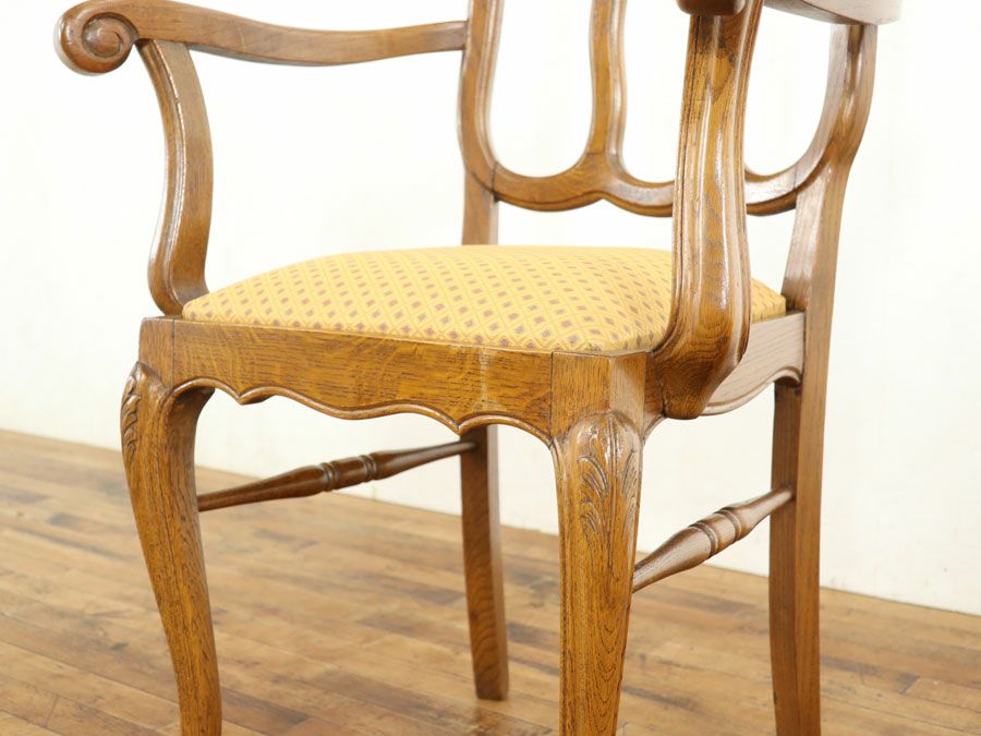 アンティーク家具張替済アームチェア 65125