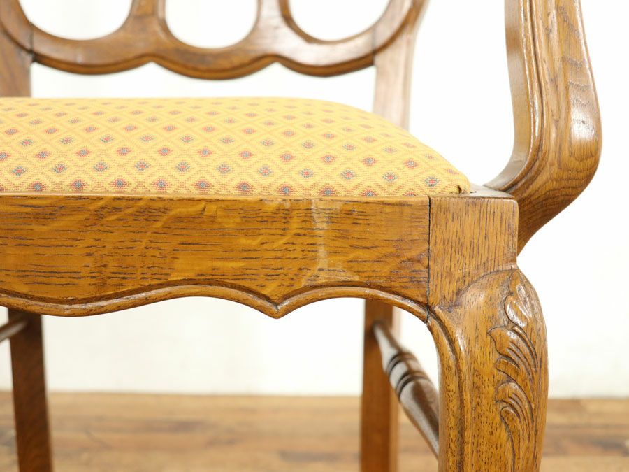 アンティーク家具張替済アームチェア 65125