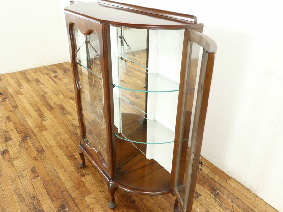 アンティーク家具張替済ショーケース 59461