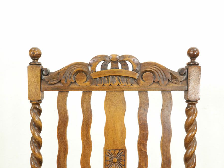 アンティーク家具張替済アームチェア 59434a