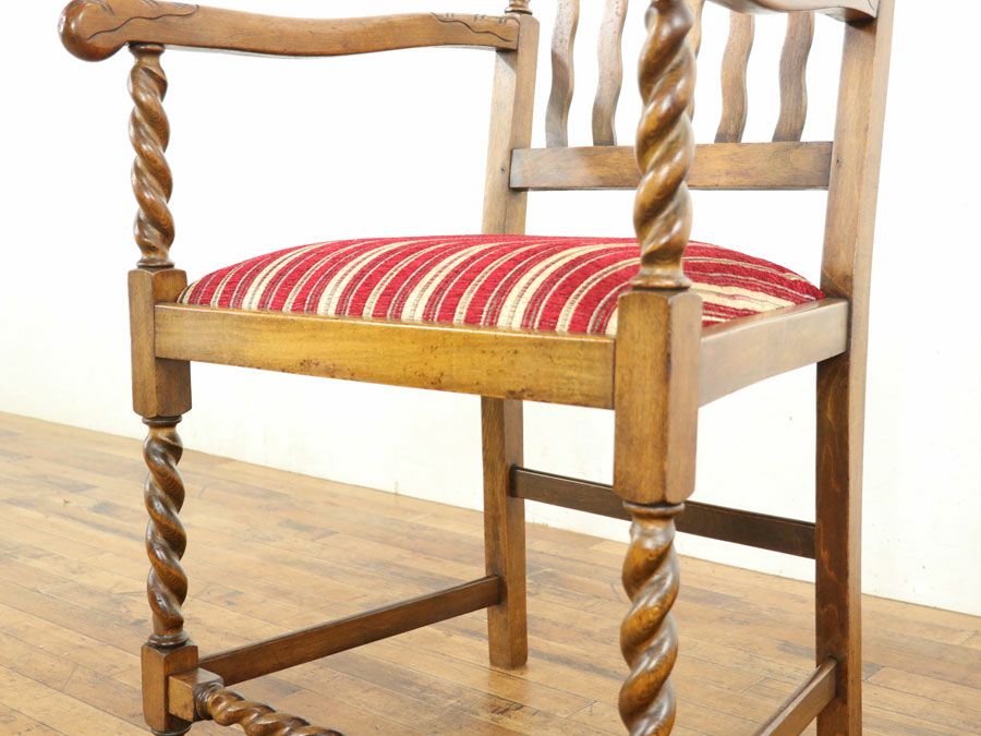 アンティーク家具張替済アームチェア 59434a