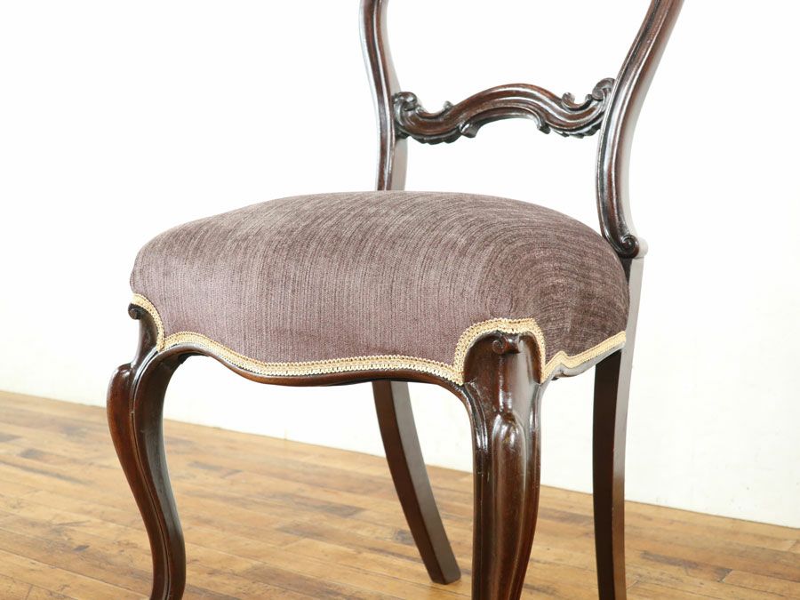 アンティーク家具張替済 バルーンチェア 59250