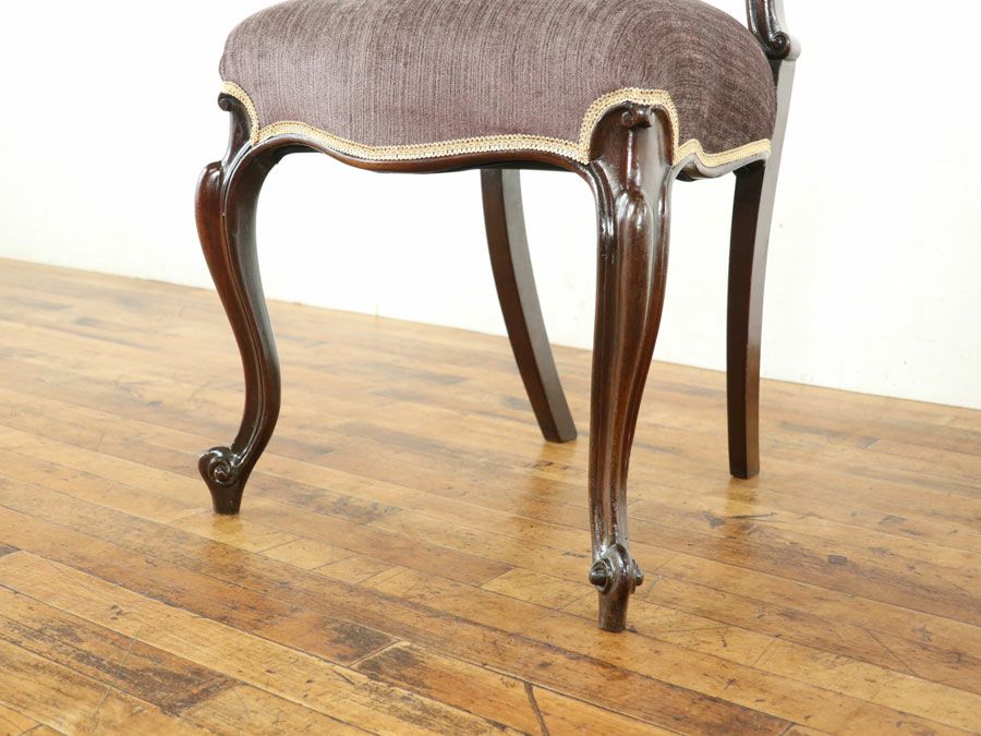 アンティーク家具張替済 バルーンチェア 59250