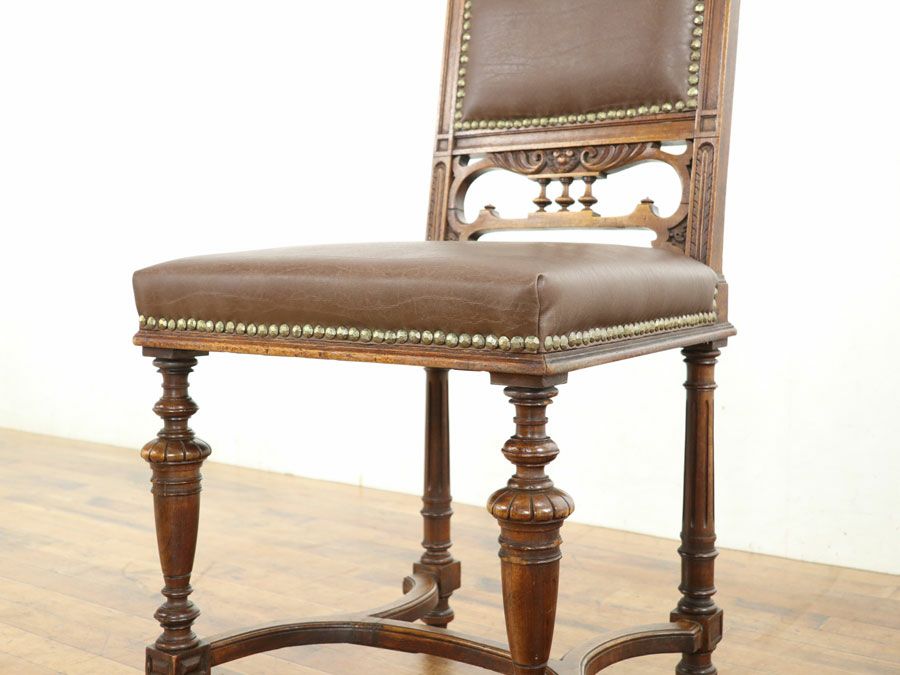 アンティーク張替済 アンリ2世チェア 65018b