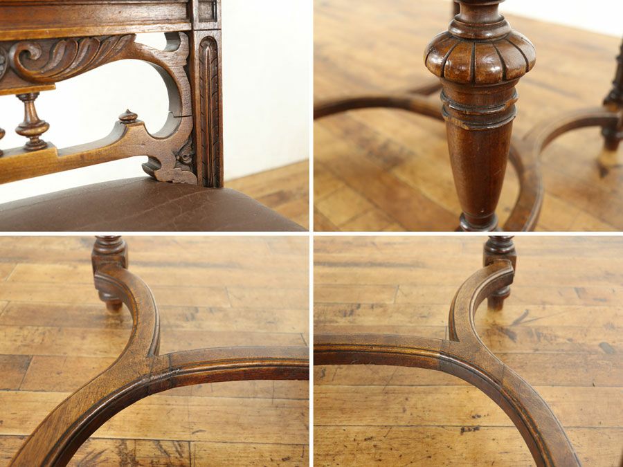 アンティーク張替済 アンリ2世チェア 65018b