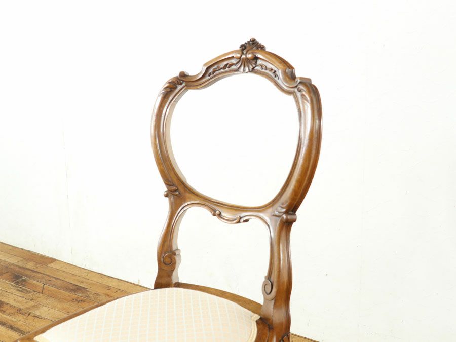 アンティーク張替済 ルイ15世チェア 65035a