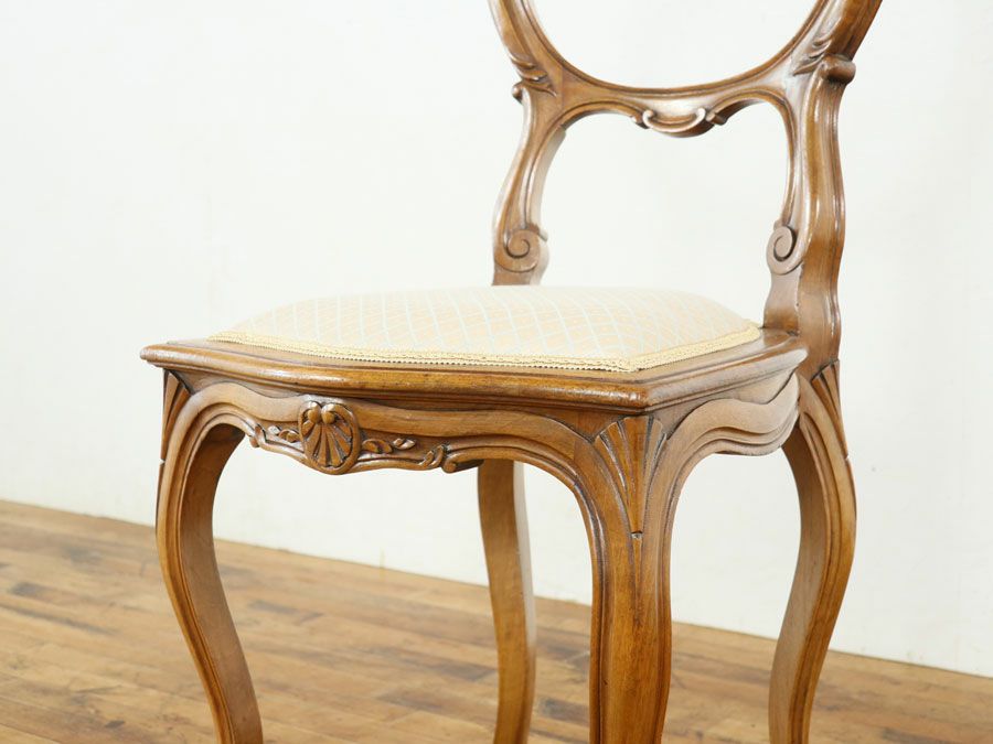アンティーク張替済 ルイ15世チェア 65035a