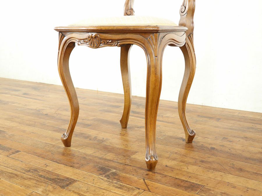 アンティーク張替済 ルイ15世チェア 65035a