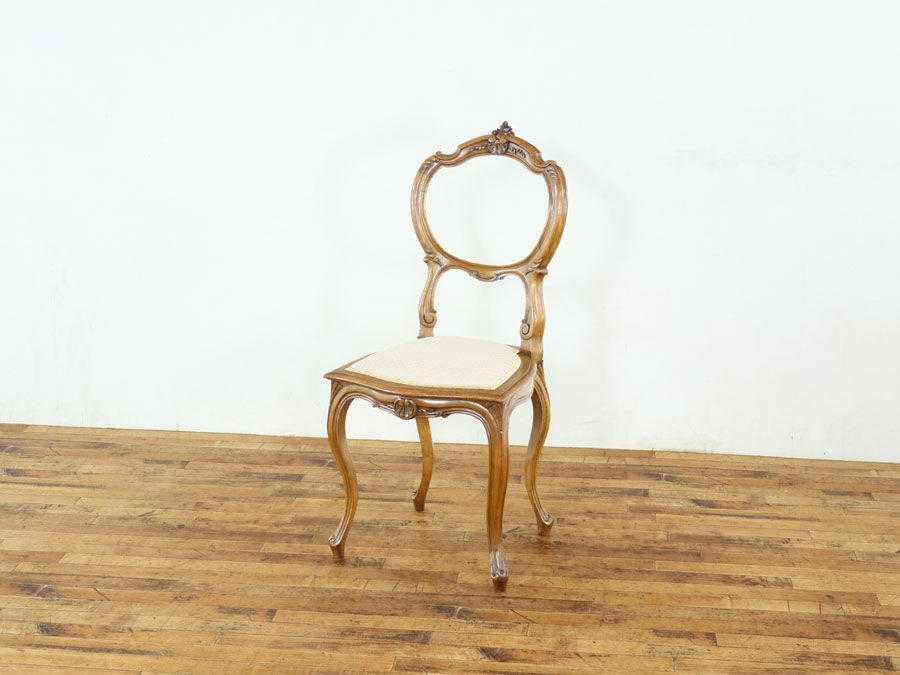 アンティーク張替済 ルイ15世チェア 65035b