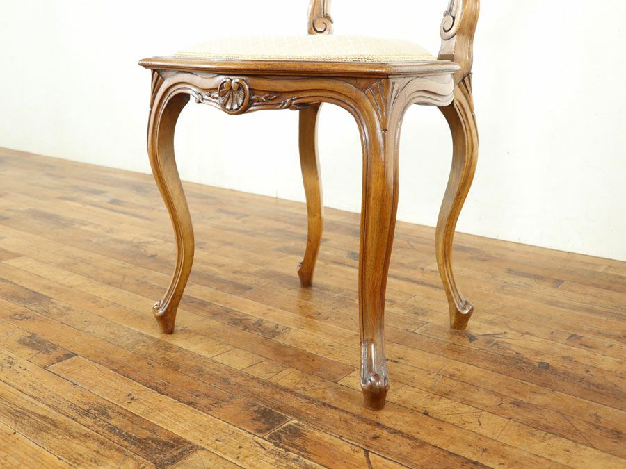 アンティーク張替済 ルイ15世チェア 65035b