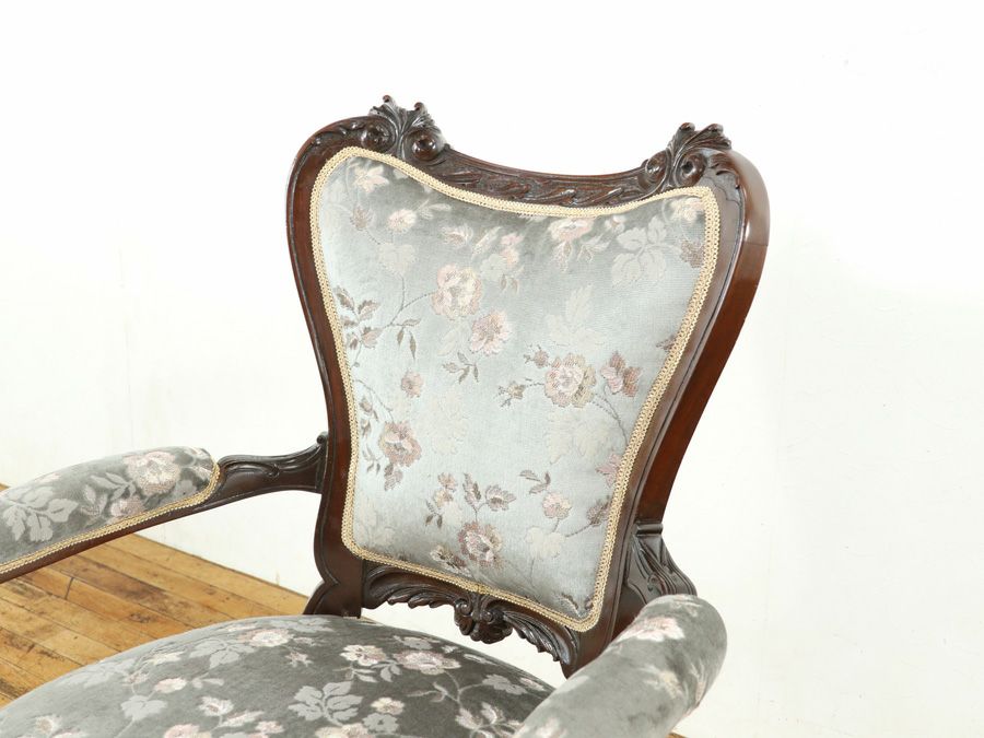 アンティーク家具張替済 シングルソファ 59364