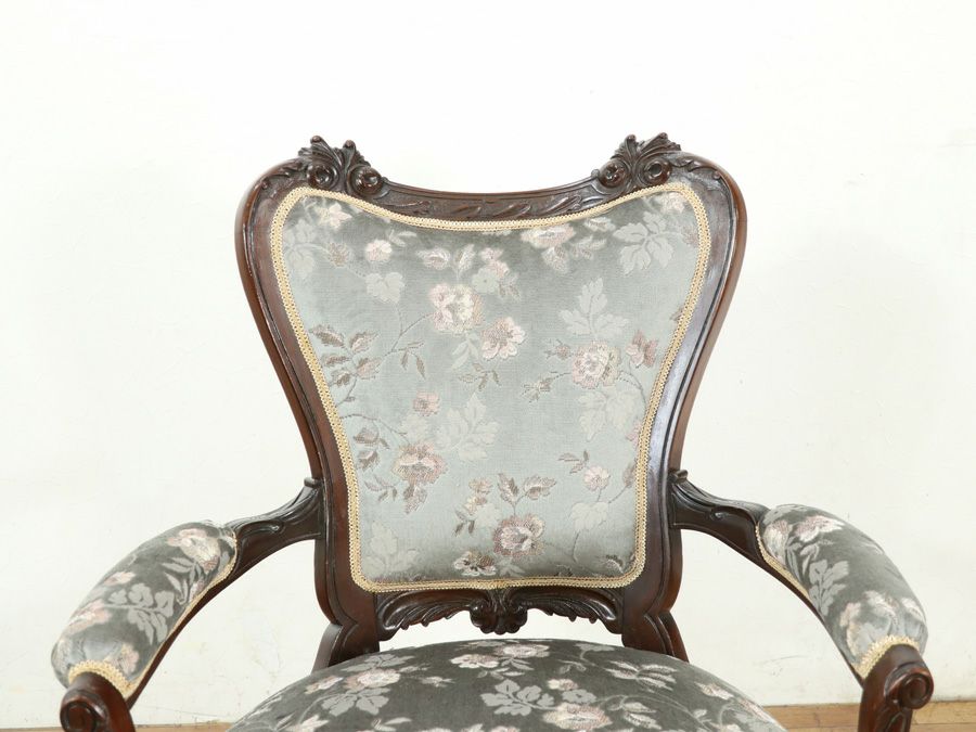 アンティーク家具張替済 シングルソファ 59364