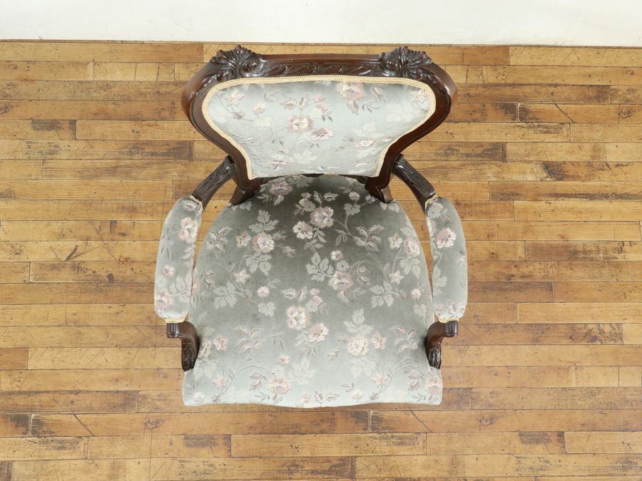 アンティーク家具張替済 シングルソファ 59364