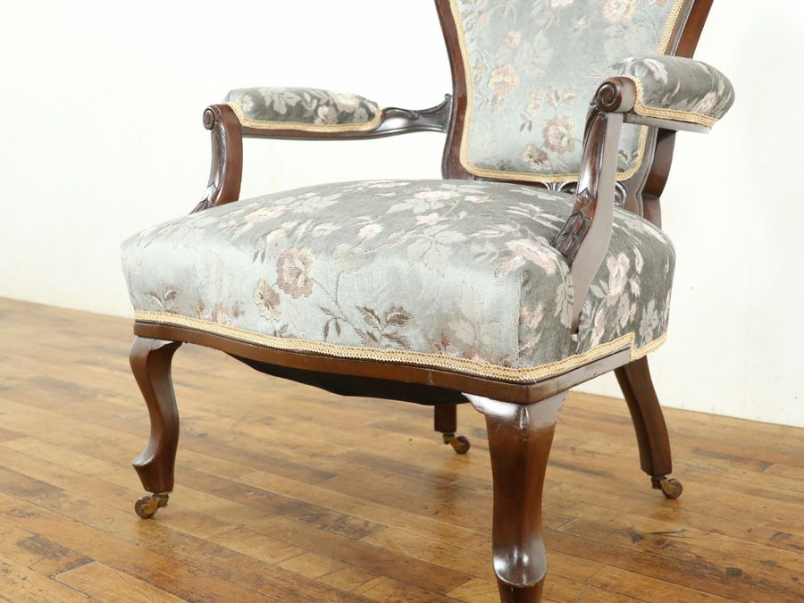 アンティーク家具張替済 シングルソファ 59364