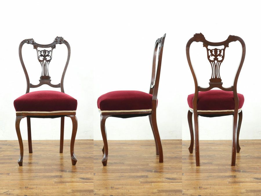 アンティーク張替済 ビクトリアンチェア 59363