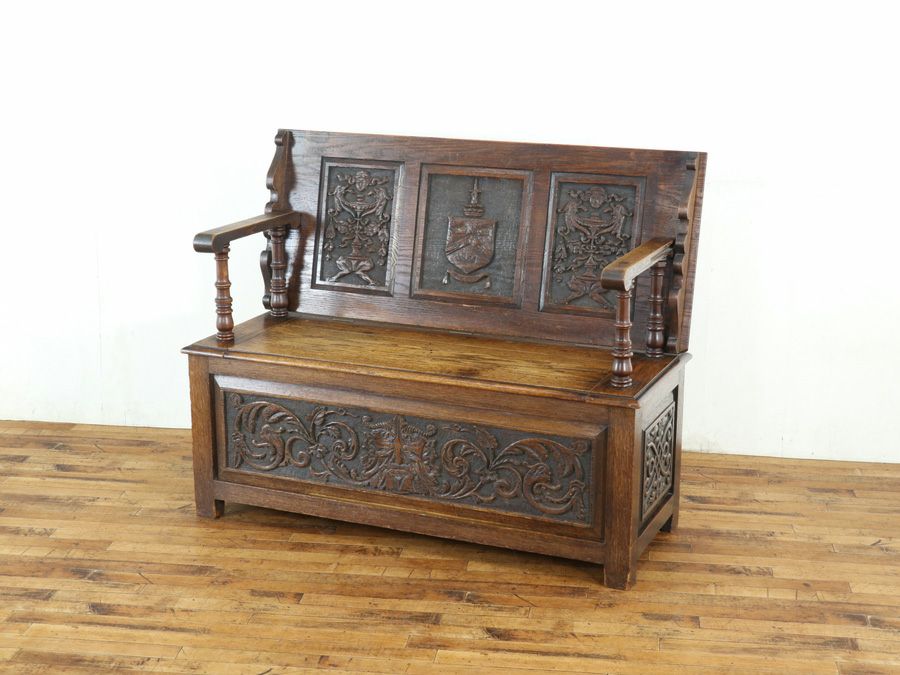 アンティーク家具モンクスベンチ 59707