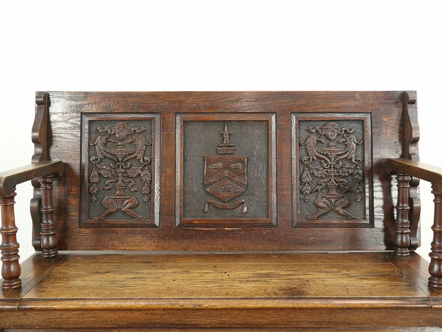 アンティーク家具モンクスベンチ 59707