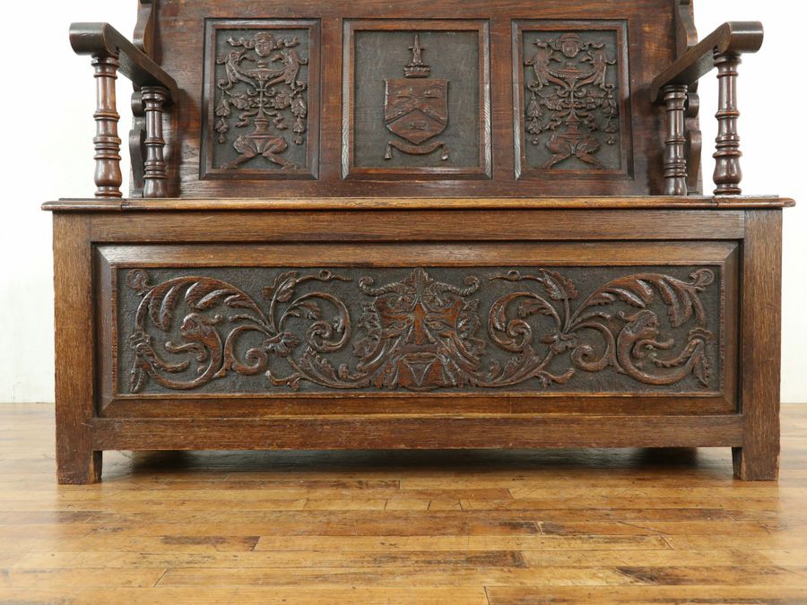 アンティーク家具モンクスベンチ 59707