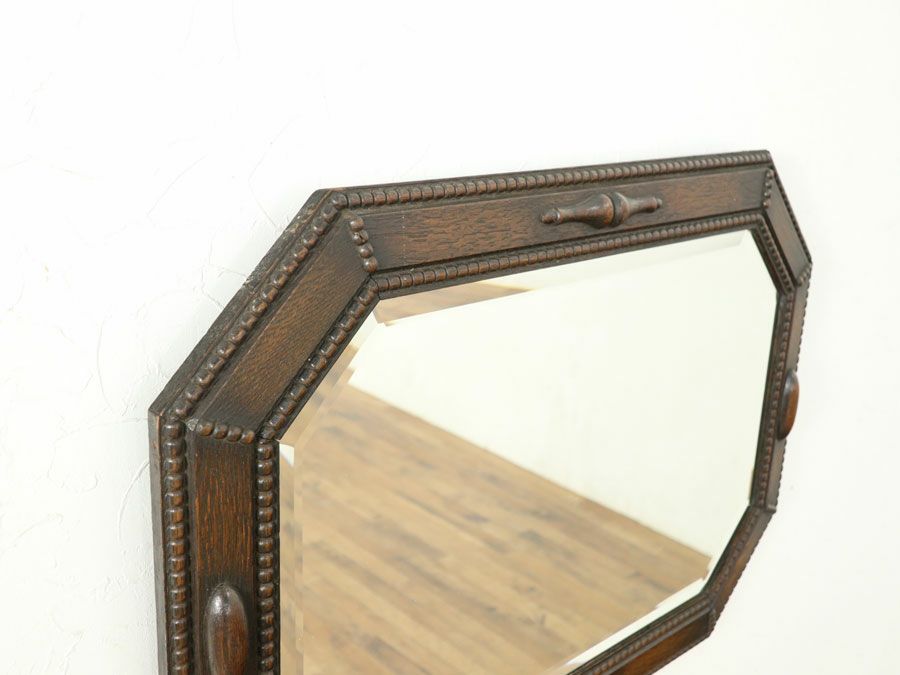 イギリスアンティークウォールミラー 59665a