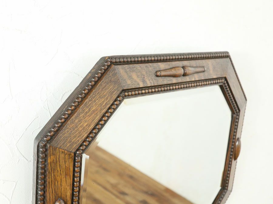 イギリスアンティークウォールミラー 59665b