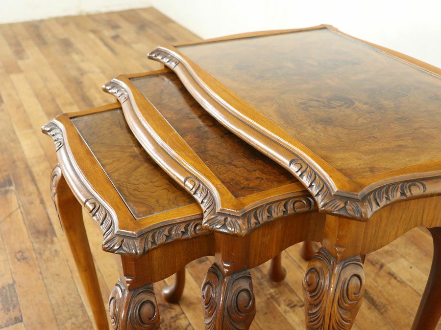 イギリスアンティーク家具ネストテーブル 59548