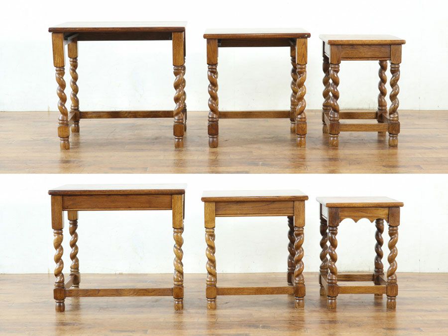 イギリスアンティーク家具ネストテーブル 59615