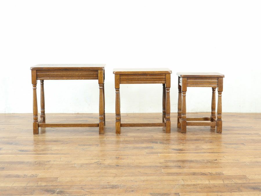 ウッドトップタイプ ネストテーブル 59568 | アンティークフレックス