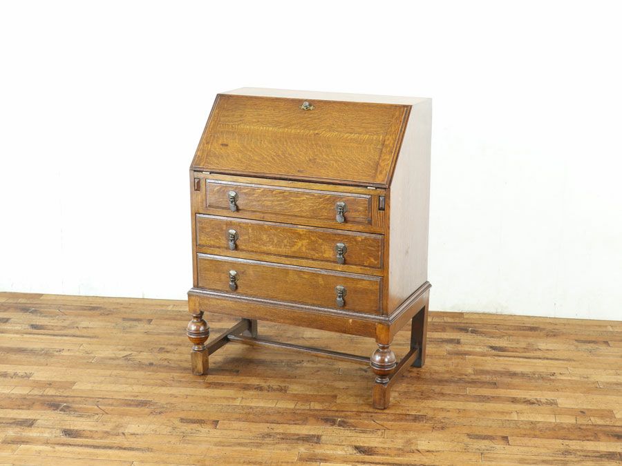 アンティーク家具ライティングビューロー 59596