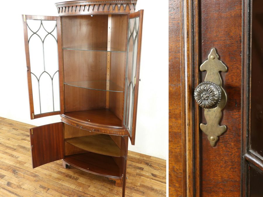 イギリス家具コーナーキャビネット 59554