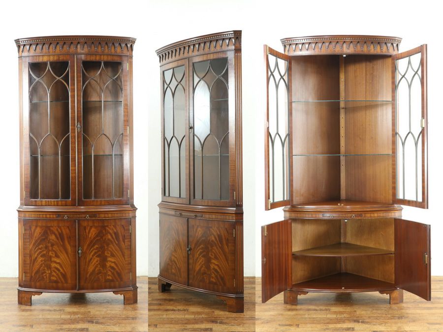 イギリス家具コーナーキャビネット 59554