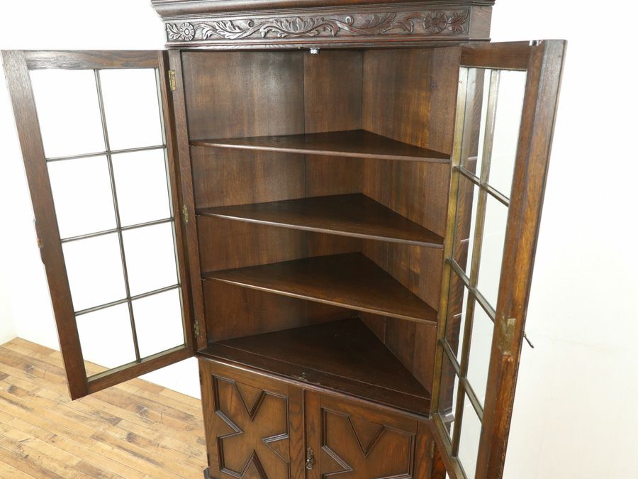 イギリス家具コーナーキャビネット 59736