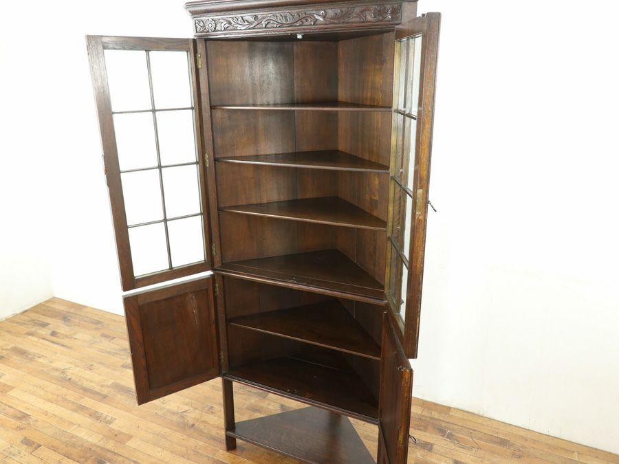 イギリス家具コーナーキャビネット 59736