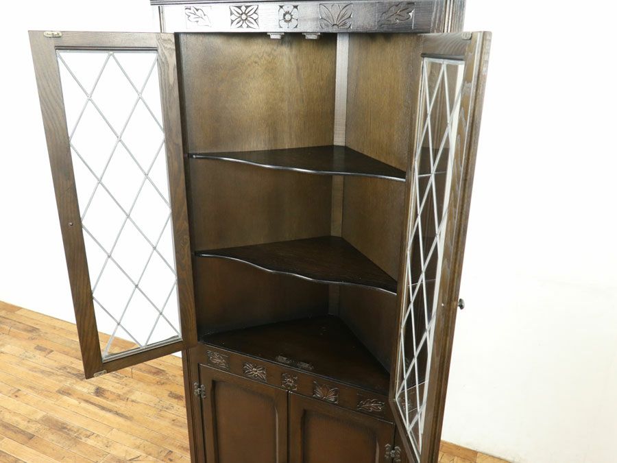 イギリス家具コーナーキャビネット 59557