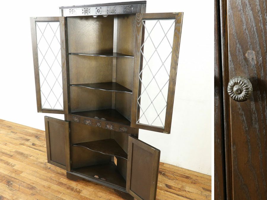 イギリス家具コーナーキャビネット 59557