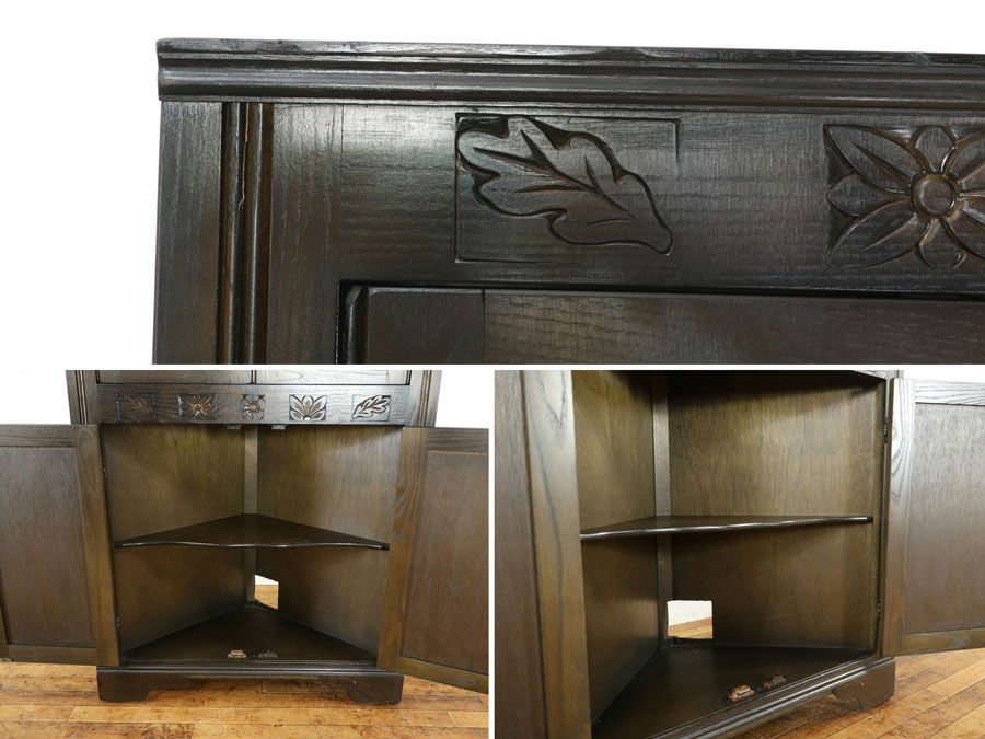 イギリス家具コーナーキャビネット 59557