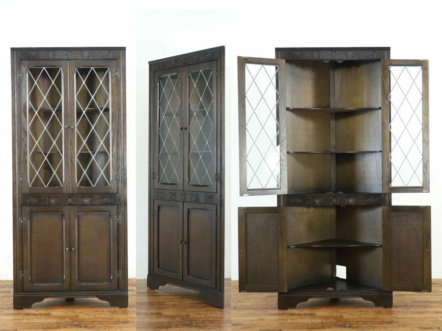 イギリス家具コーナーキャビネット 59557