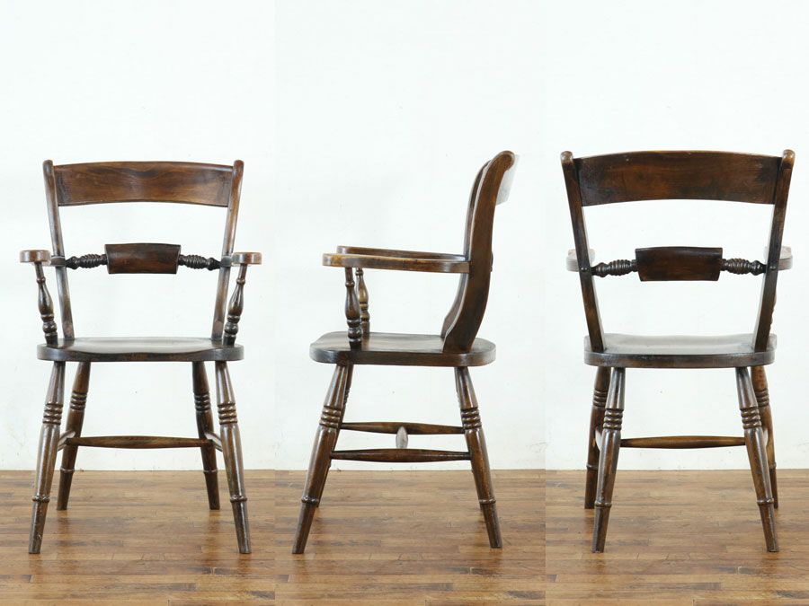 イギリスアンティーク家具アームチェア 59607a