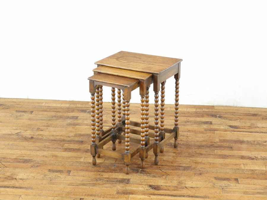 イギリスアンティーク家具ネストテーブル 59657