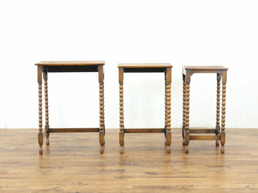 イギリスアンティーク家具ネストテーブル 59657
