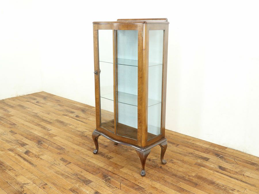 アンティーク家具 張替済ショーケース 59597