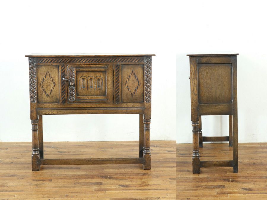 イギリスアンティークサイドキャビネット 59749