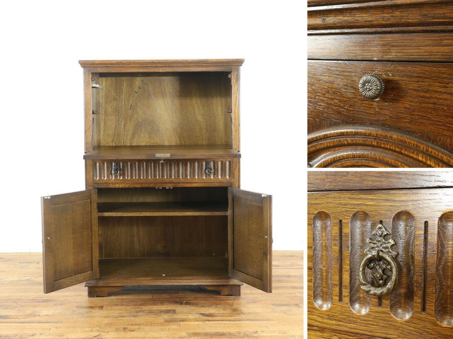 イギリスアンティーク家具キャビネット 59845