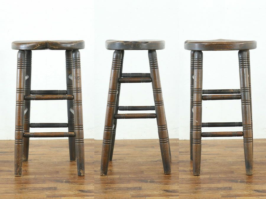 イギリスアンティーク家具ハイスツール 59860a