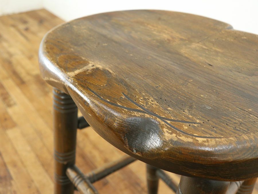 イギリスアンティーク家具ハイスツール 59860b