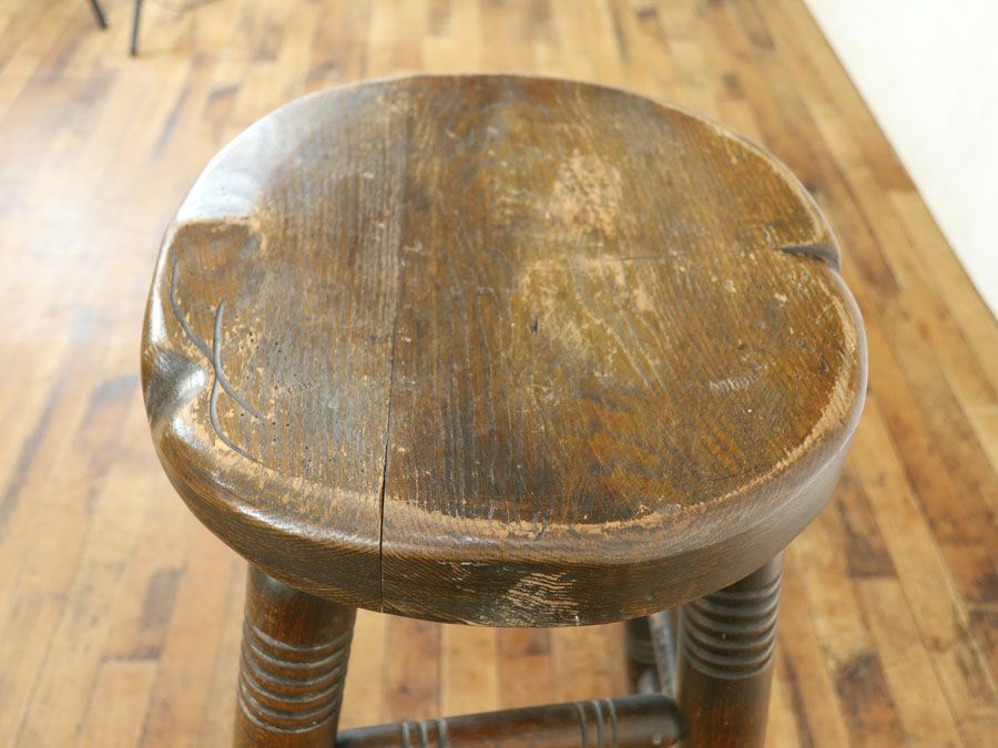 イギリスアンティーク家具ハイスツール 59860b