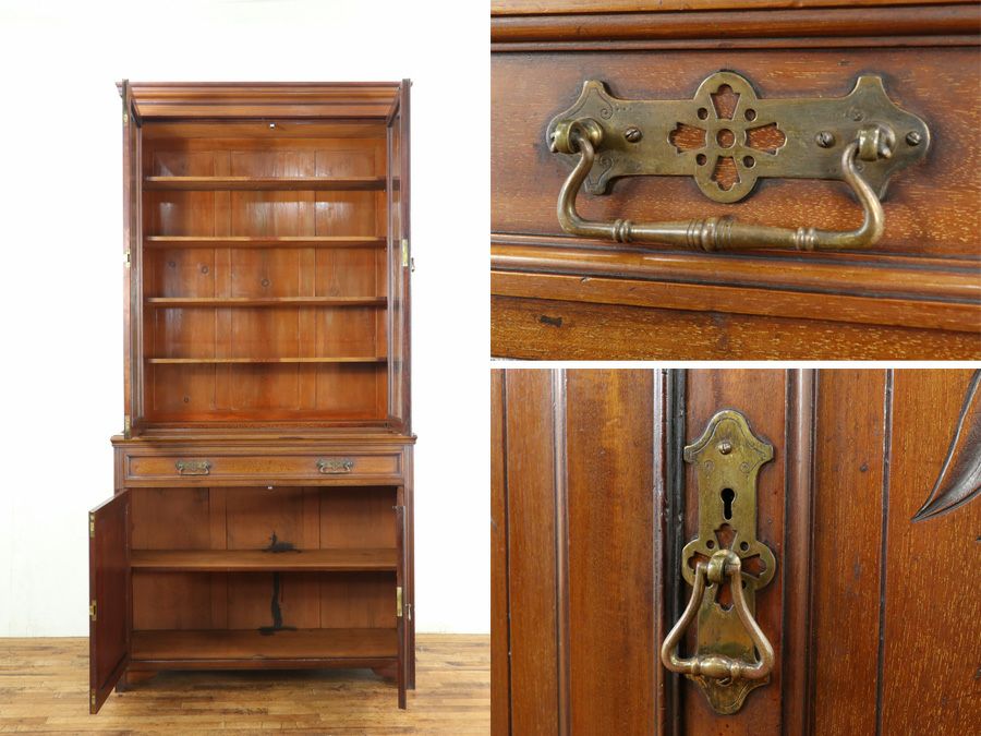 イギリスアンティーク家具キャビネット 59826